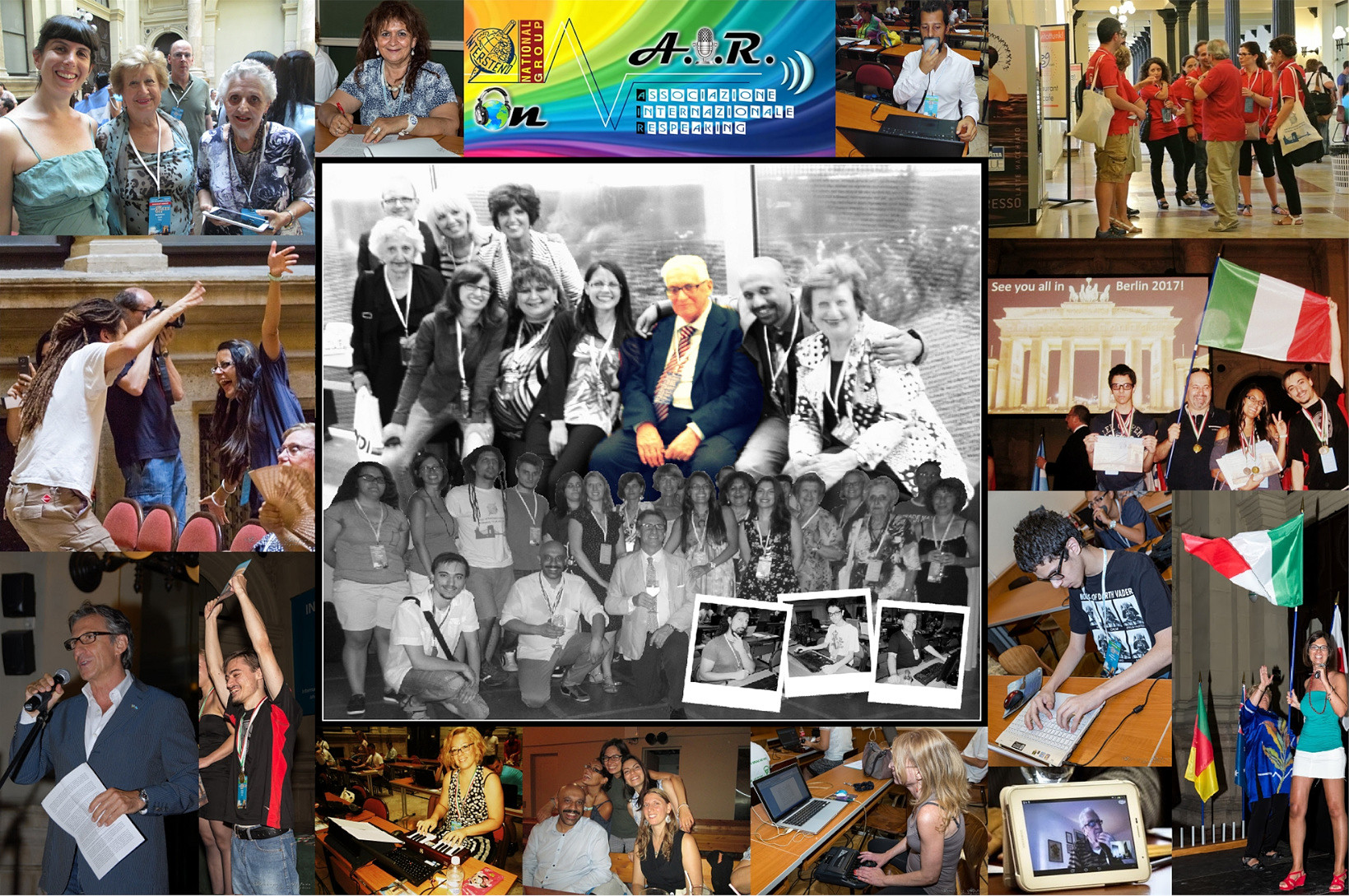 Collage foto del Congresso di Budapest nel 2015 e di quello di Ghent nel 2013